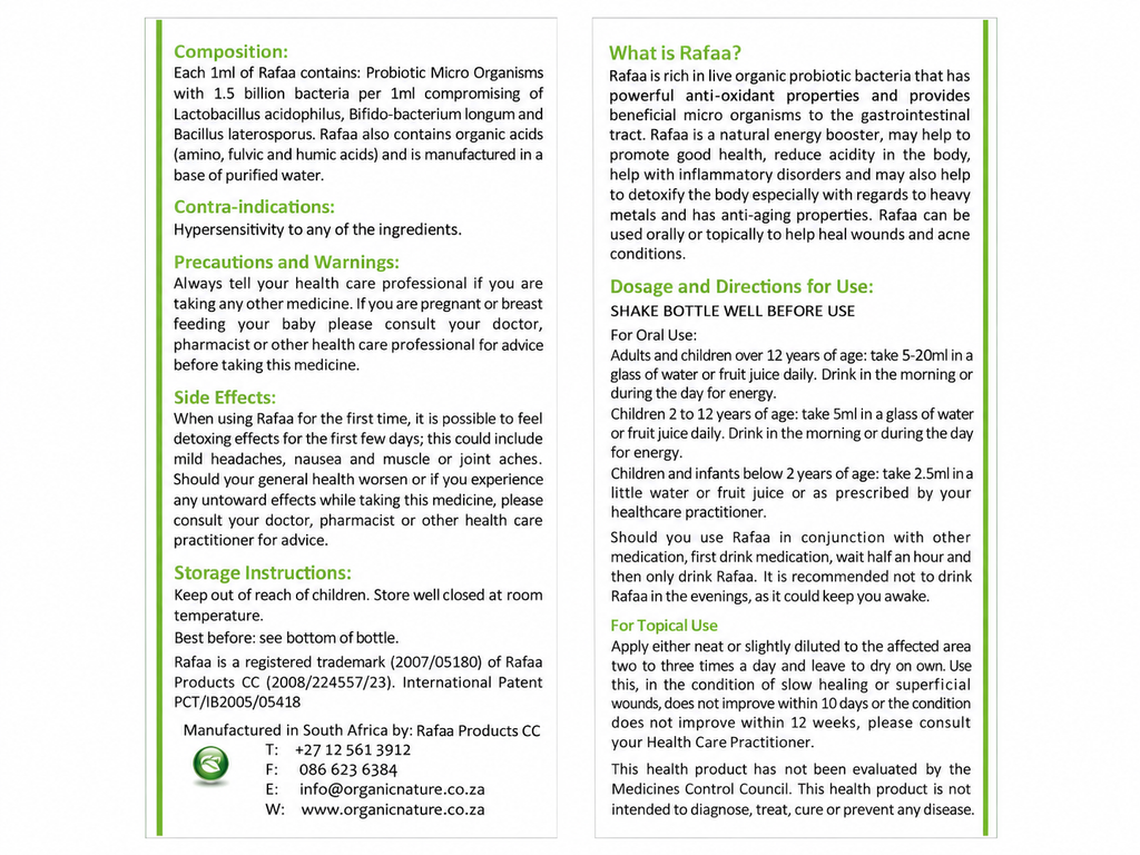 Live Liquid Probiotic with Aloe 1L